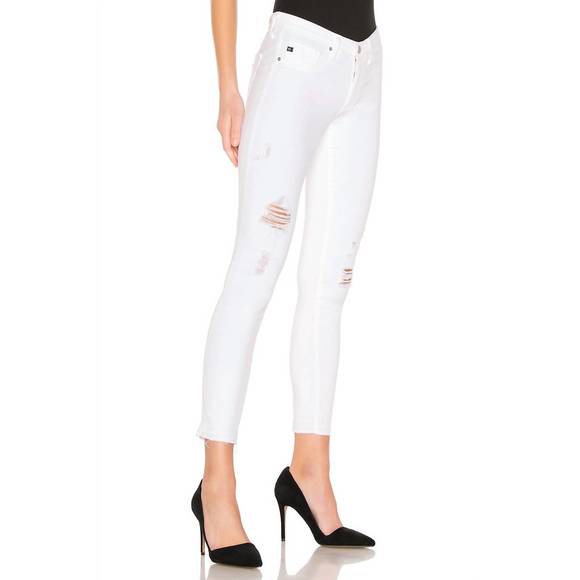 NEW AG JEANS legging ankle skinny jeans in rudimentary white - Picture 2 of 3